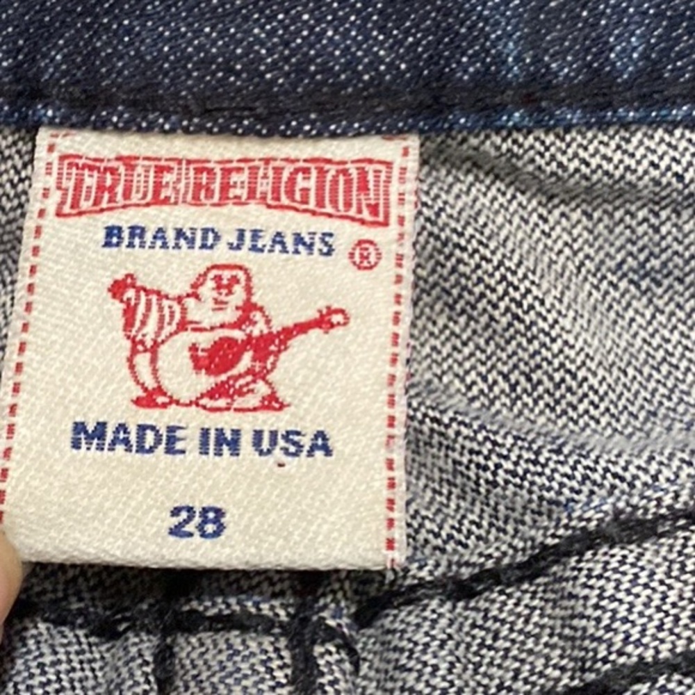 TRUE RELIGION 2 Low Rise Boot Cut Flare 💯 Cotton Jeans Size 28 - Picture 14 of 16